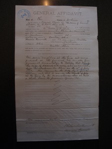 Affidavit of Philander and Minerva Bennett in Pension file #370556 of Samuel Abrams.